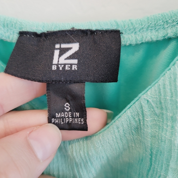 IZ Byer Color Block Maxi Dress Hi Low Hem Size S - Picture 6 of 16